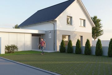  Projekt domu eko Typowy 80 (KKE1073) - projekt domu parterowego z poddaszem - Zdjęcie 1