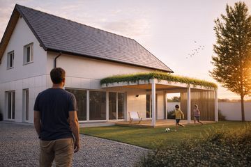  Projekt domu eko Typowy 80 (KKE1073) - projekt domu parterowego z poddaszem - Zdjęcie 5