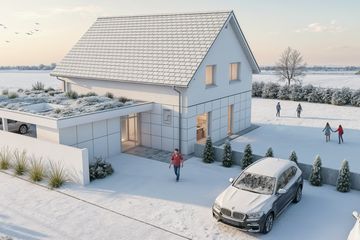  Projekt domu eko Typowy 80 (KKE1073) - projekt domu parterowego z poddaszem - Zdjęcie 14