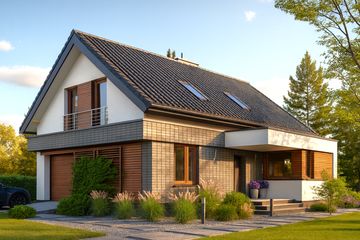  Projekt domu Domidea 50d40 w4 (WAC1132) - projekt domu parterowego z poddaszem - Zdjęcie 5