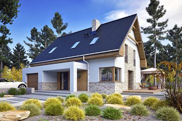  Projekt domu Karla z garażem 1-st. [A] (WRF2469) - projekt domu parterowego - Zdjęcie 6