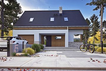  Projekt domu Karla z garażem 1-st. [A] (WRF2469) - projekt domu parterowego - Zdjęcie 2