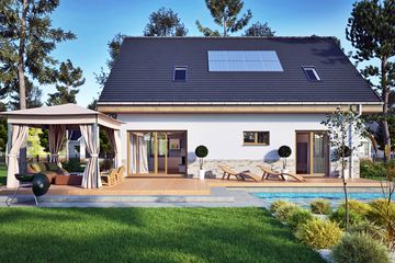  Projekt domu Karla z garażem 1-st. [A] (WRF2469) - projekt domu parterowego - Zdjęcie 4