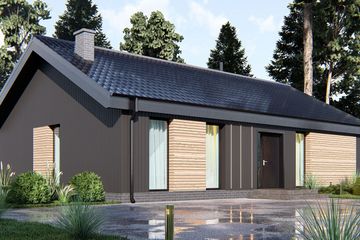  Projekt domu uA461 (WCB1608) - projekt domu parterowego - Zdjęcie 2