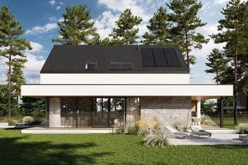  Projekt domu HomeKoncept 131 G2 (KRX1283) - projekt domu parterowego z poddaszem - Zdjęcie 3