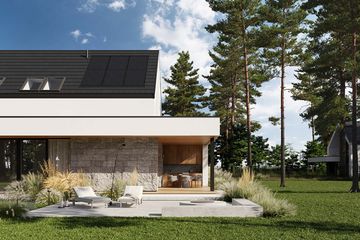  Projekt domu HomeKoncept 131 G2 (KRX1283) - projekt domu parterowego z poddaszem - Zdjęcie 4