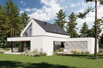  Projekt domu HomeKoncept 131 G2 (KRX1283) - projekt domu parterowego z poddaszem - Zdjęcie 16