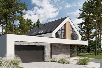  Projekt domu HomeKoncept 131 G2 (KRX1283) - projekt domu parterowego z poddaszem - Zdjęcie 22