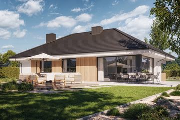  Projekt domu NewHouse 760 (KRZ1128) - projekt domu parterowego - Zdjęcie 12