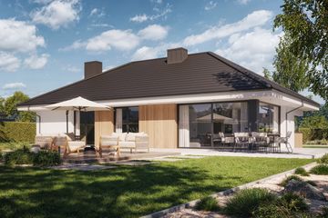  Projekt domu NewHouse 760 w1 (KRZ1129) - projekt domu parterowego - Zdjęcie 2