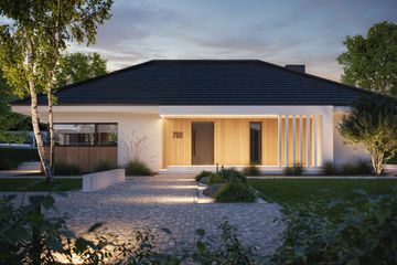  Projekt domu NewHouse 760 w1 (KRZ1129) - projekt domu parterowego - Zdjęcie 3