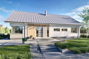  Projekt domu Domena 167 C (WRW1412) - projekt domu parterowego - Zdjęcie 3