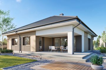  Projekt domu Domena 163 C1 (WRW1401) - projekt domu parterowego - Zdjęcie 2