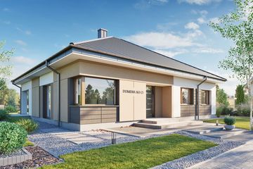  Projekt domu Domena 163 C1 (WRW1401) - projekt domu parterowego - Zdjęcie 3