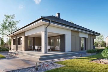  Projekt domu Domena 163 C1 (WRW1401) - projekt domu parterowego - Zdjęcie 5