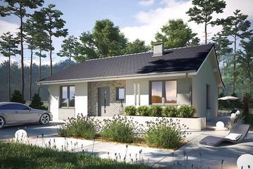  Projekt domu Krajobrazy 62 (WRN1586) - projekt domu parterowego - Zdjęcie 2