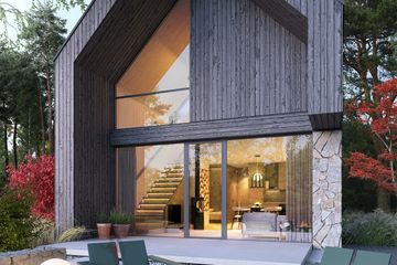  Projekt domu Nordic P70 1 (WAW1189) - projekt domu parterowego z poddaszem - Zdjęcie 3