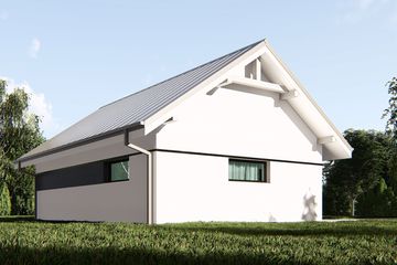  Projekt budynku gospodarczego uAG43 (WCB1611) - projekt budynku parterowego - Zdjęcie 3