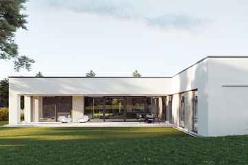  Projekt domu Linea (POZ1004) - projekt domu parterowego - Zdjęcie 2