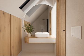  Projekt domu Stodoła mini drewniana (KDX1033) - projekt domu parterowego z poddaszem - Zdjęcie 15