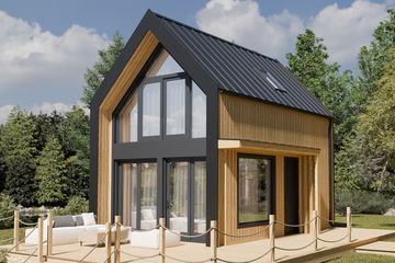  Projekt domu Stodoła mini drewniana (KDX1033) - projekt domu parterowego z poddaszem - Zdjęcie 9