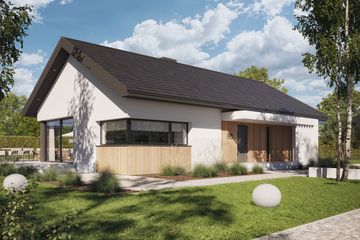  Projekt domu NewHouse 763 (KRZ1130) - projekt domu parterowego - Zdjęcie 2
