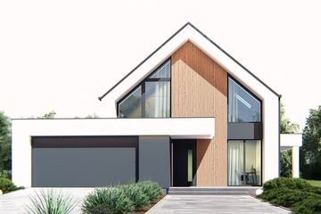  Projekt domu uA441 (WCB1613) - projekt domu parterowego z poddaszem - Zdjęcie 1