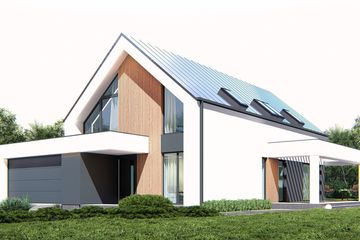  Projekt domu uA441 (WCB1613) - projekt domu parterowego z poddaszem - Zdjęcie 2