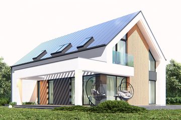  Projekt domu uA441 (WCB1613) - projekt domu parterowego z poddaszem - Zdjęcie 3