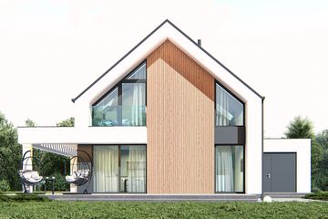  Projekt domu uA441 (WCB1613) - projekt domu parterowego z poddaszem - Zdjęcie 4