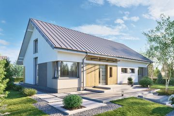  Projekt domu Domena 128 C1 (WRW1407) - projekt domu parterowego - Zdjęcie 1