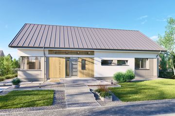  Projekt domu Domena 128 C1 (WRW1407) - projekt domu parterowego - Zdjęcie 3