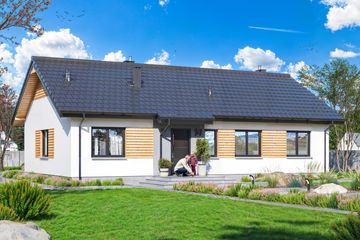  Projekt domu Tracja 14 (WOE1211) - projekt domu parterowego - Zdjęcie 1