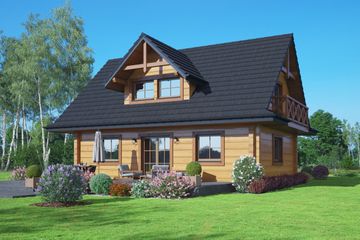  Projekt domu Roztoka 12 dw (KRP2823) - projekt domu parterowego z poddaszem - Zdjęcie 2