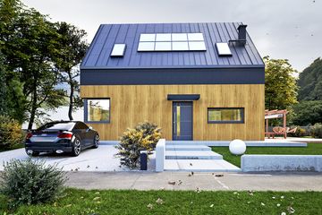  Projekt domu Hazi bez garażu [B] (WRF2482) - projekt domu parterowego z poddaszem - Zdjęcie 1