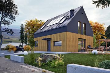  Projekt domu Hazi bez garażu [B] (WRF2482) - projekt domu parterowego z poddaszem - Zdjęcie 2