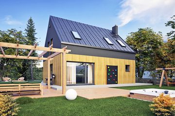  Projekt domu Hazi bez garażu [B] (WRF2482) - projekt domu parterowego z poddaszem - Zdjęcie 4