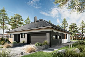  Projekt domu Adela Prima (1944) (KRD3078) - projekt domu parterowego - Zdjęcie 2