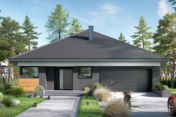  Projekt domu Adela Prima (1944) (KRD3078) - projekt domu parterowego - Zdjęcie 1