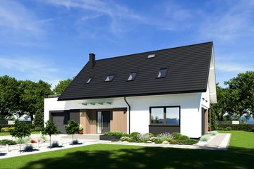  Projekt domu N49-G1 (KKG1038) - projekt domu parterowego z poddaszem - Zdjęcie 2