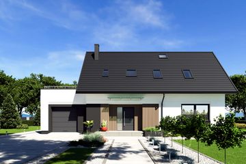  Projekt domu N49-G1 (KKG1038) - projekt domu parterowego z poddaszem - Zdjęcie 14