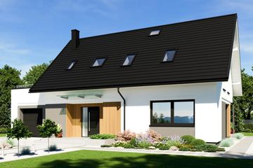  Projekt domu N49-G1 (KKG1038) - projekt domu parterowego z poddaszem - Zdjęcie 1