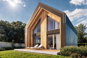  Projekt domu Zuza 2 drewniana (BSE1275) - projekt domu parterowego z poddaszem - Zdjęcie 2