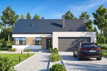  Projekt domu Mokka 18 modern (WOF1254) - projekt domu parterowego - Zdjęcie 1