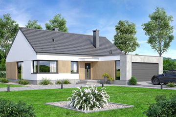  Projekt domu Mokka 18 modern (WOF1254) - projekt domu parterowego - Zdjęcie 1