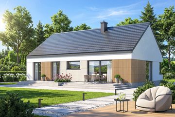  Projekt domu Mokka 18 modern (WOF1254) - projekt domu parterowego - Zdjęcie 3