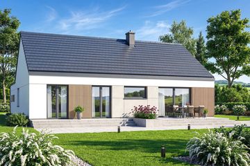  Projekt domu Mokka 18 modern (WOF1254) - projekt domu parterowego - Zdjęcie 4