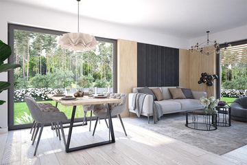  Projekt domu Mokka 18 modern (WOF1254) - projekt domu parterowego - Zdjęcie 5