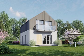  Projekt domu D425 (WAI1526) - projekt domu parterowego z poddaszem - Zdjęcie 2