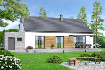  Projekt domu Mokka 20 modern plus 2 (WOF1255) - projekt domu parterowego - Zdjęcie 2